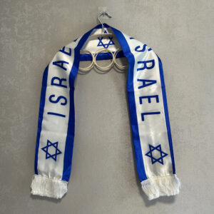 Écharpe Israël bleu et blanc à étoiles de David