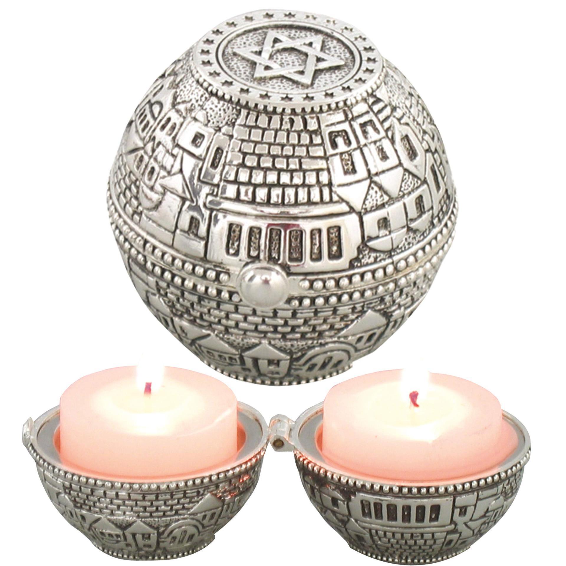 Bougeoir de voyage Shabbat style Jérusalem