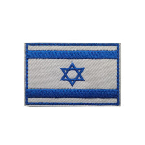 Écusson drapeau d’Israël blanc et bleu