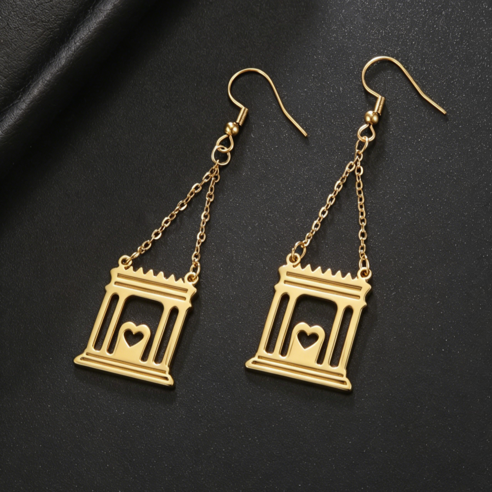 Boucles d’oreilles dorées Temple de Jérusalem