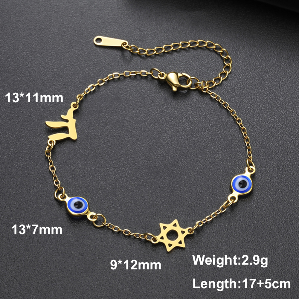 Dimensions et poids du bracelet symbolique doré