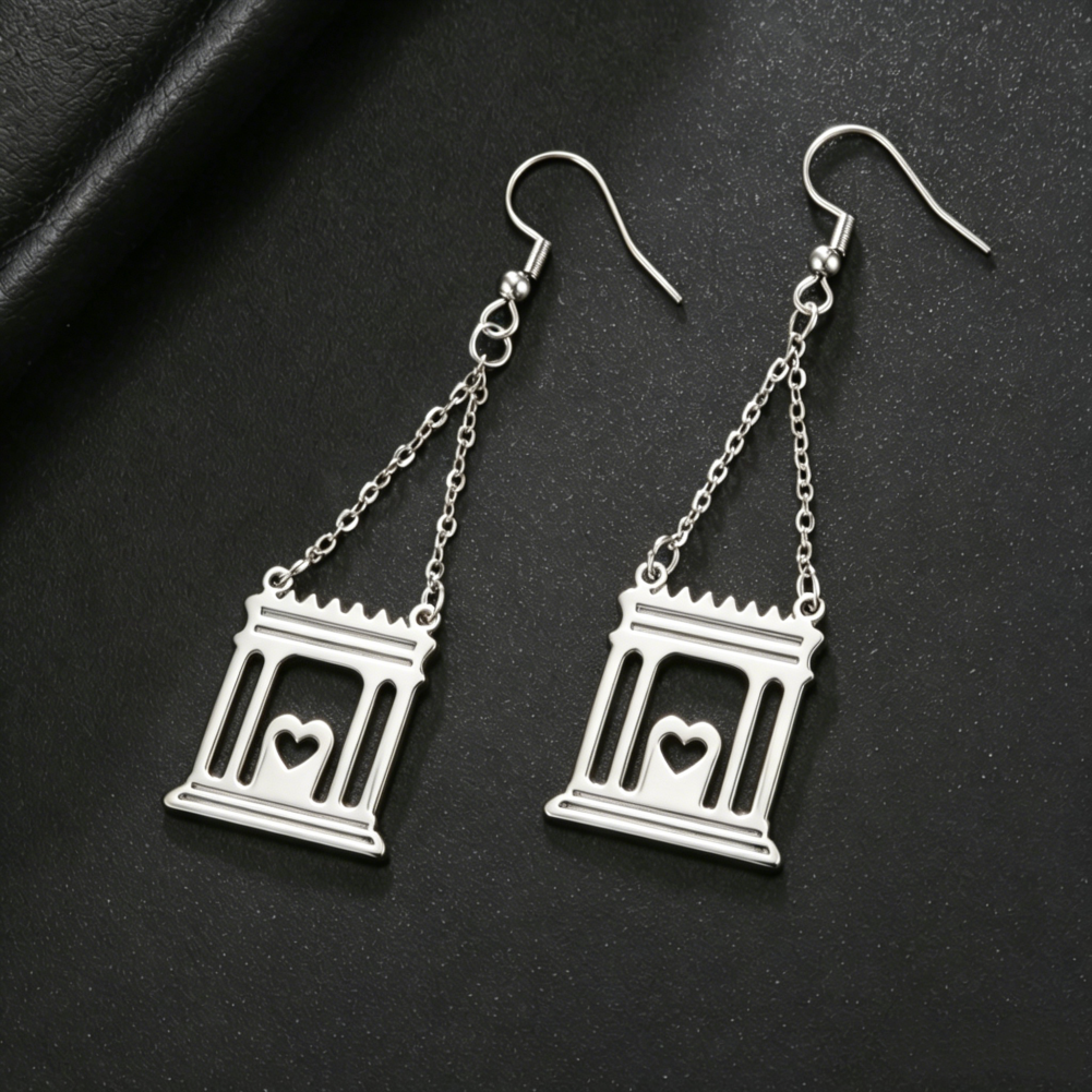 Boucles d’oreilles argentées Temple de Jérusalem